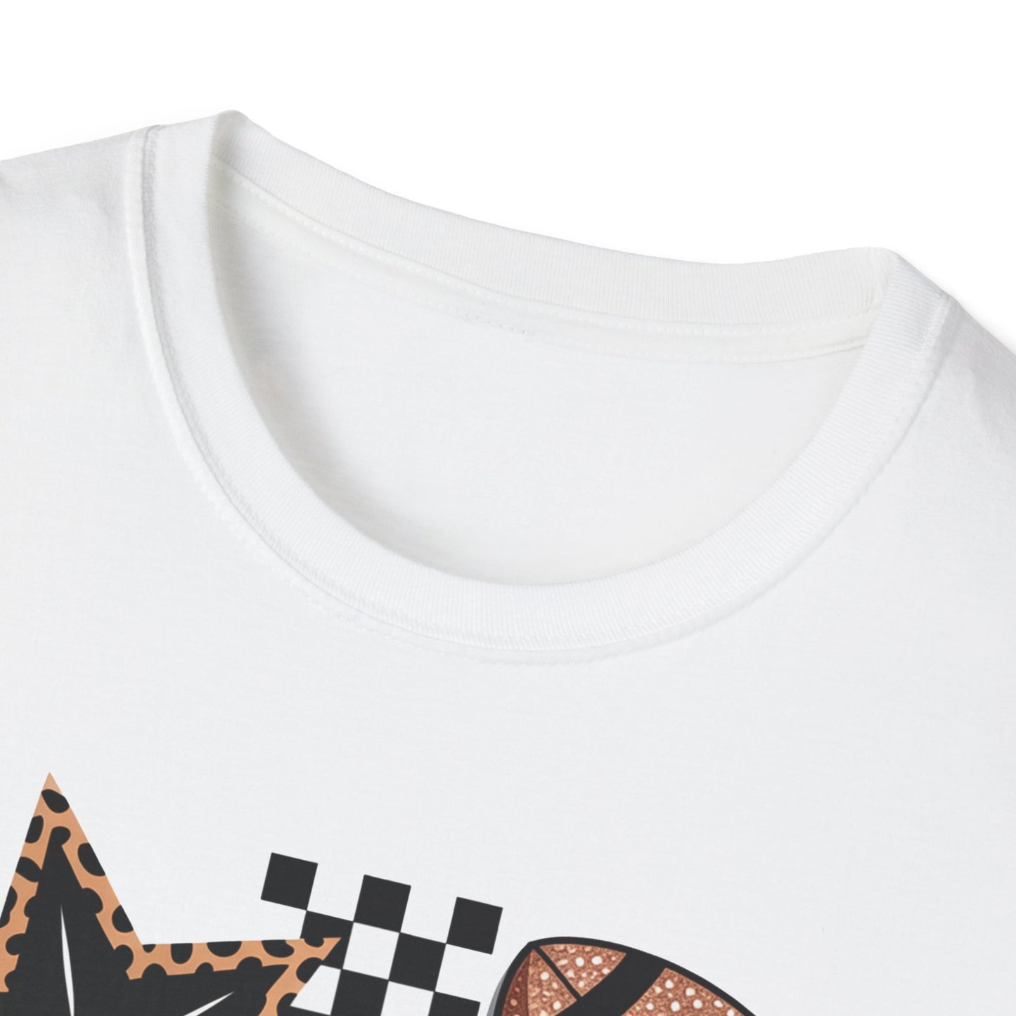Game Day Leopard Football Tee – Women's & Men's Football Graphic T-Shirt