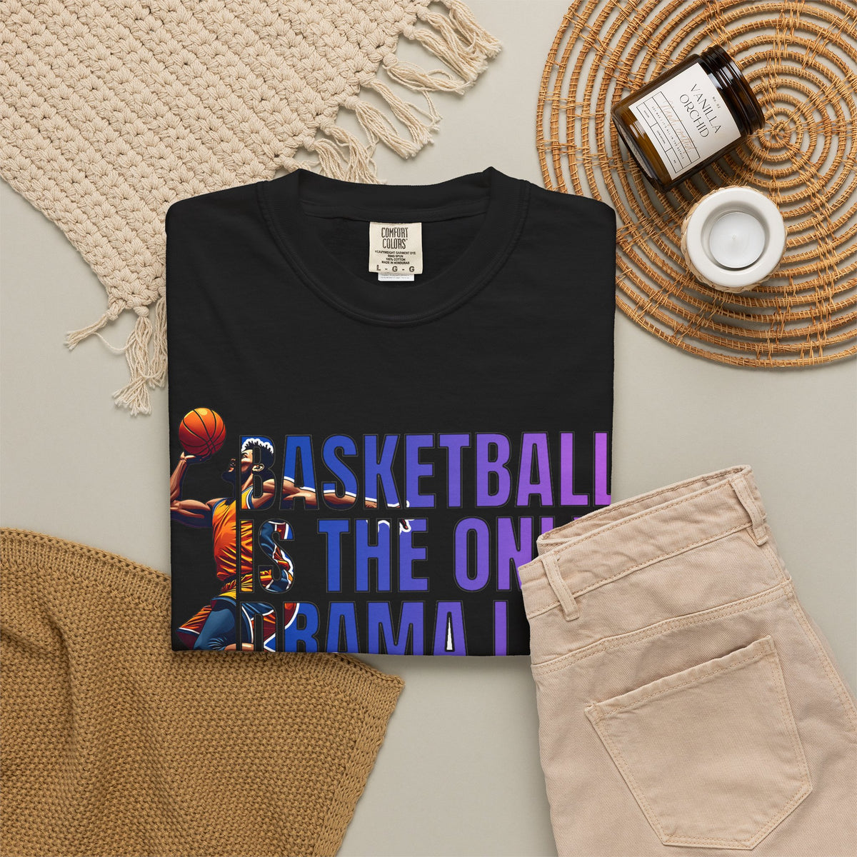 Basketball Is The Only Drama I Watch T-Shirt 🏀 | Funny Basketball Fan Tee
