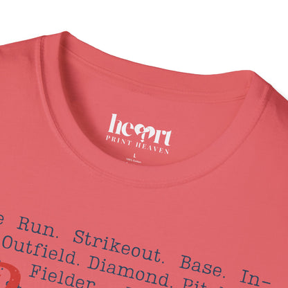 Baseball Passion Typography T-Shirt ⚾ – Vintage-Inspired Baseball Tee for Players & Fans