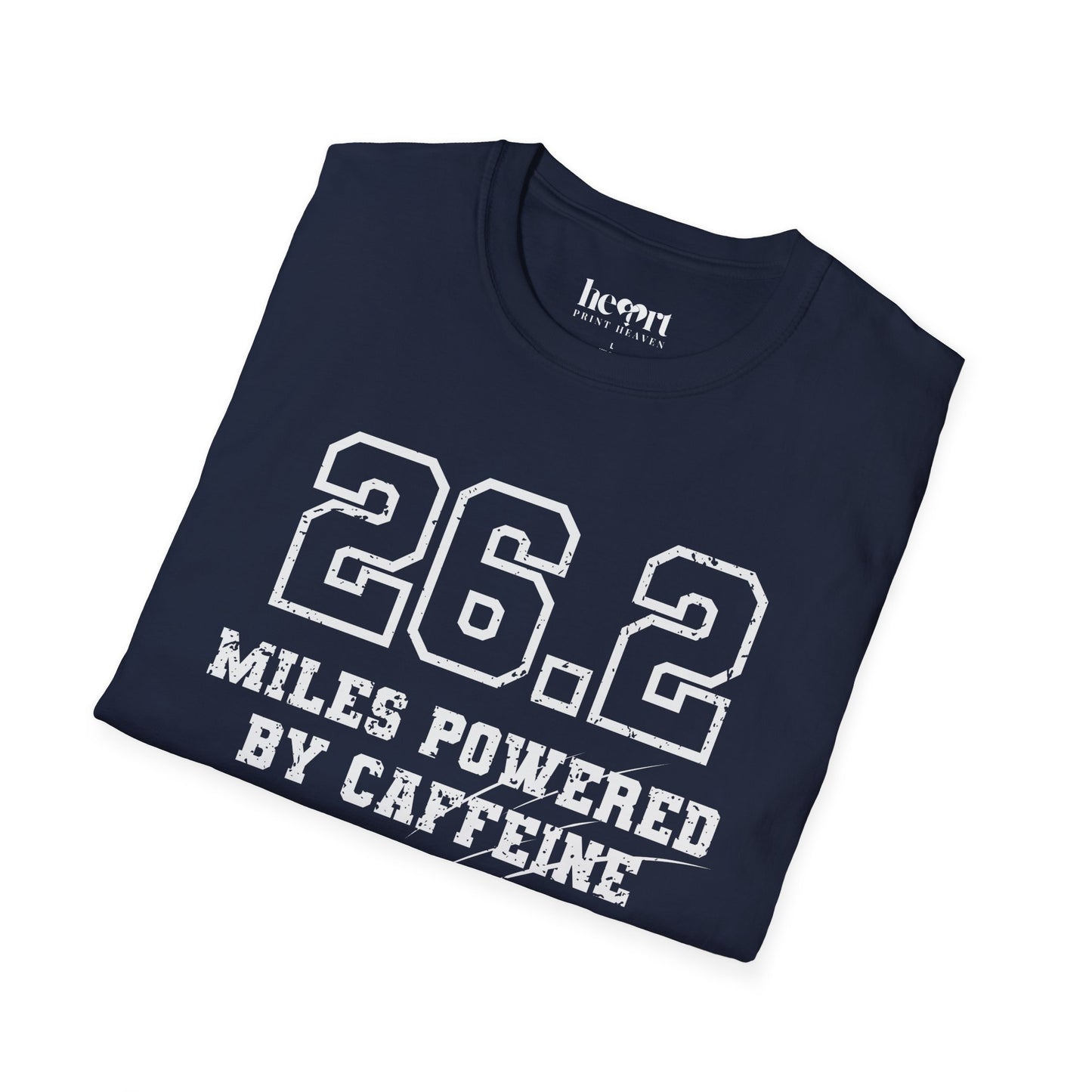 26.2 Miles Powered by Caffeine And Bad Decisions – Funny Marathon Running T-Shirt