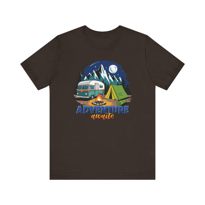 Adventure Awaits Camping T-Shirt – Scenic Nature Tee for Wanderers & RV Travelers