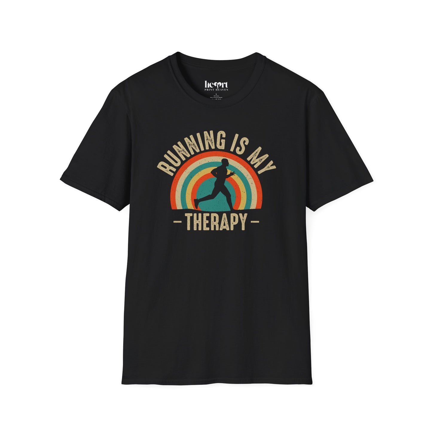 Running Is My Therapy T-Shirt – Motivational Shirt for Runners