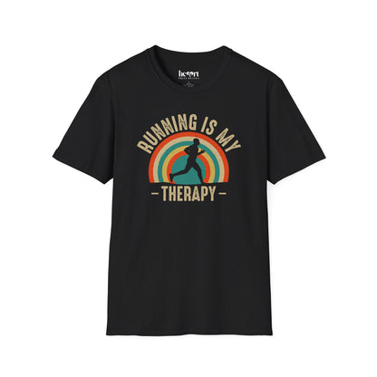 Running Is My Therapy T-Shirt – Motivational Shirt for Runners