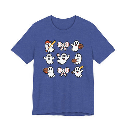 Cute Baseball Ghosts Halloween Spooky T-shirt
