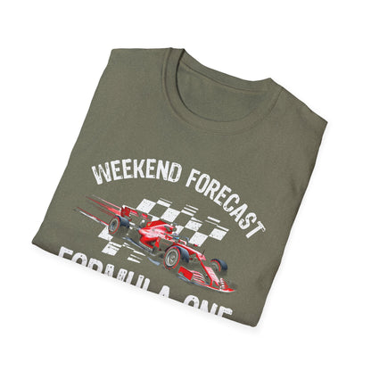 F1 Weekend Forecast Tee – Formula 1 & Beer Sports Graphic T‑Shirt