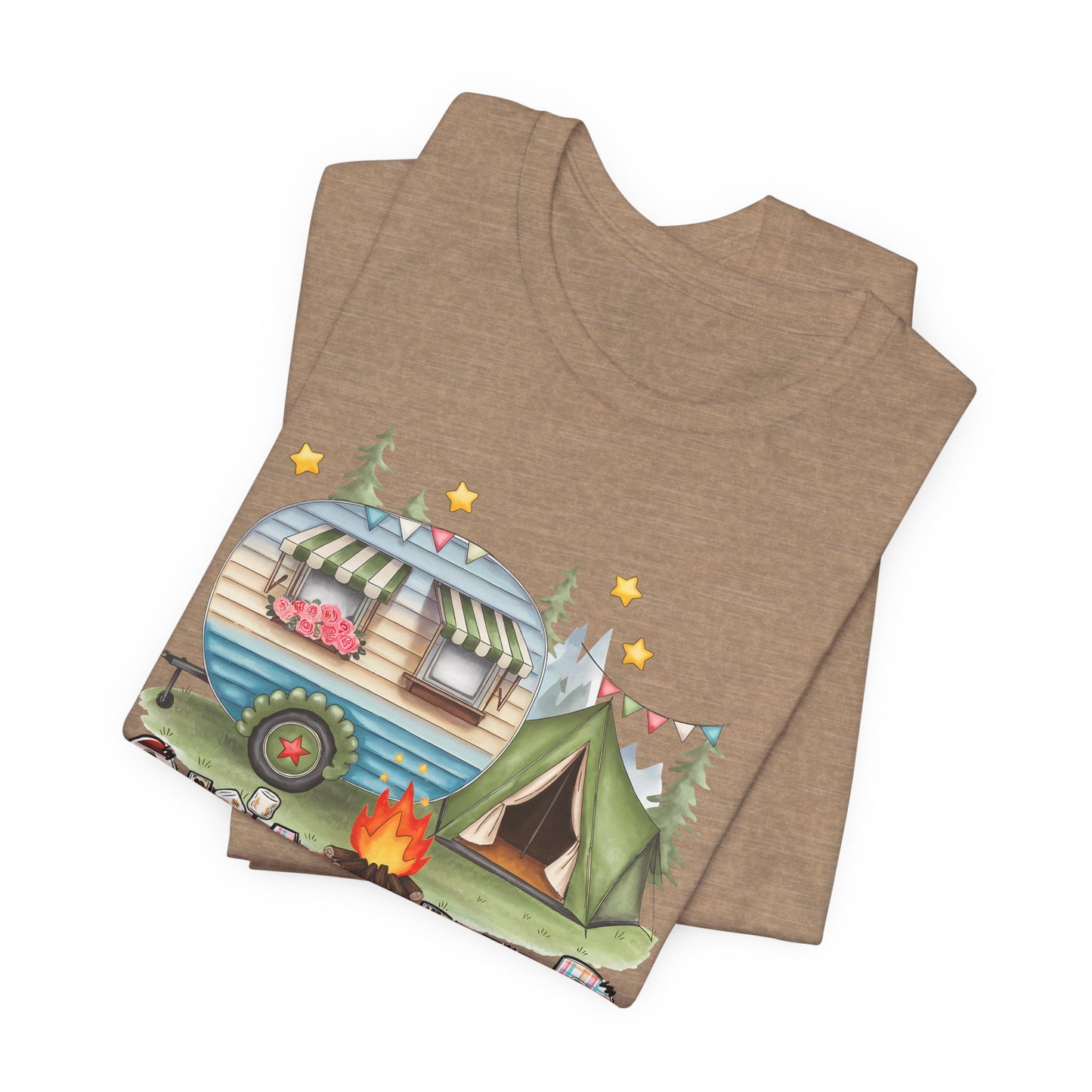 Glamper Way too Boujee for Tents T-shirt