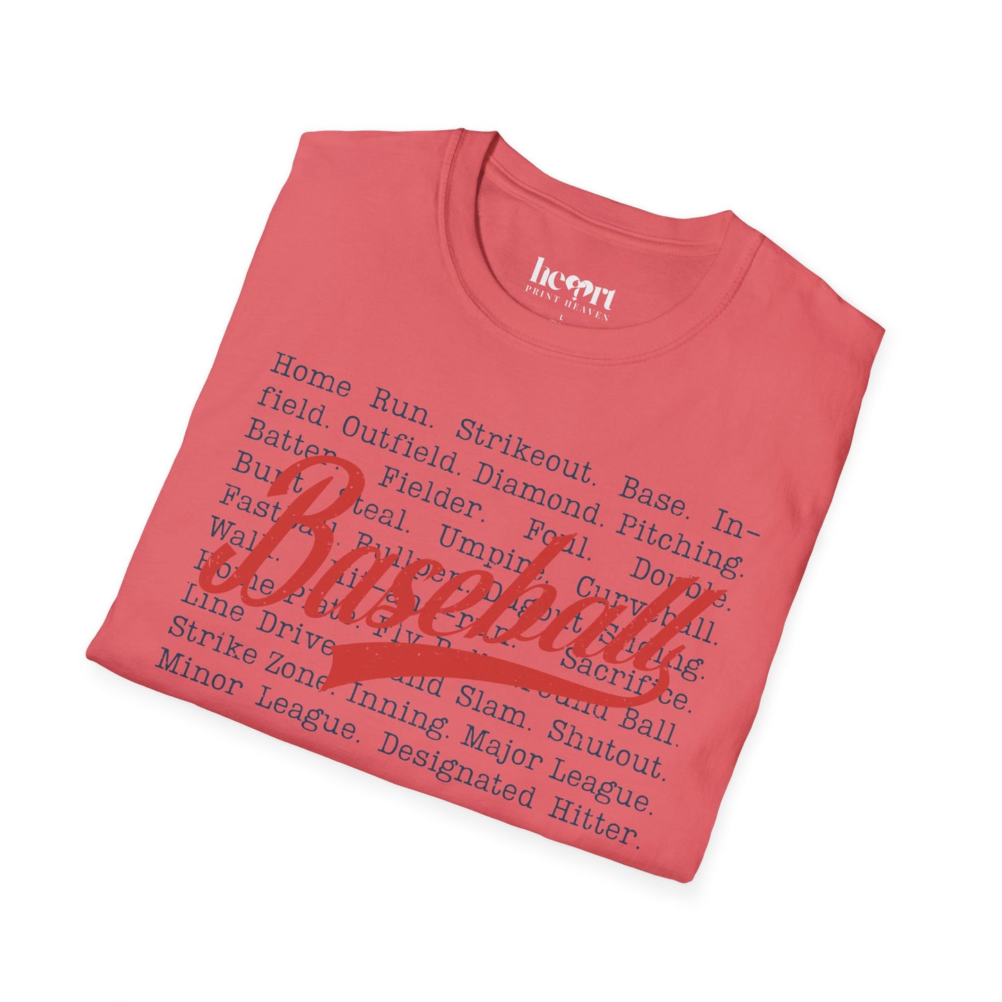 Baseball Passion Typography T-Shirt ⚾ – Vintage-Inspired Baseball Tee for Players & Fans