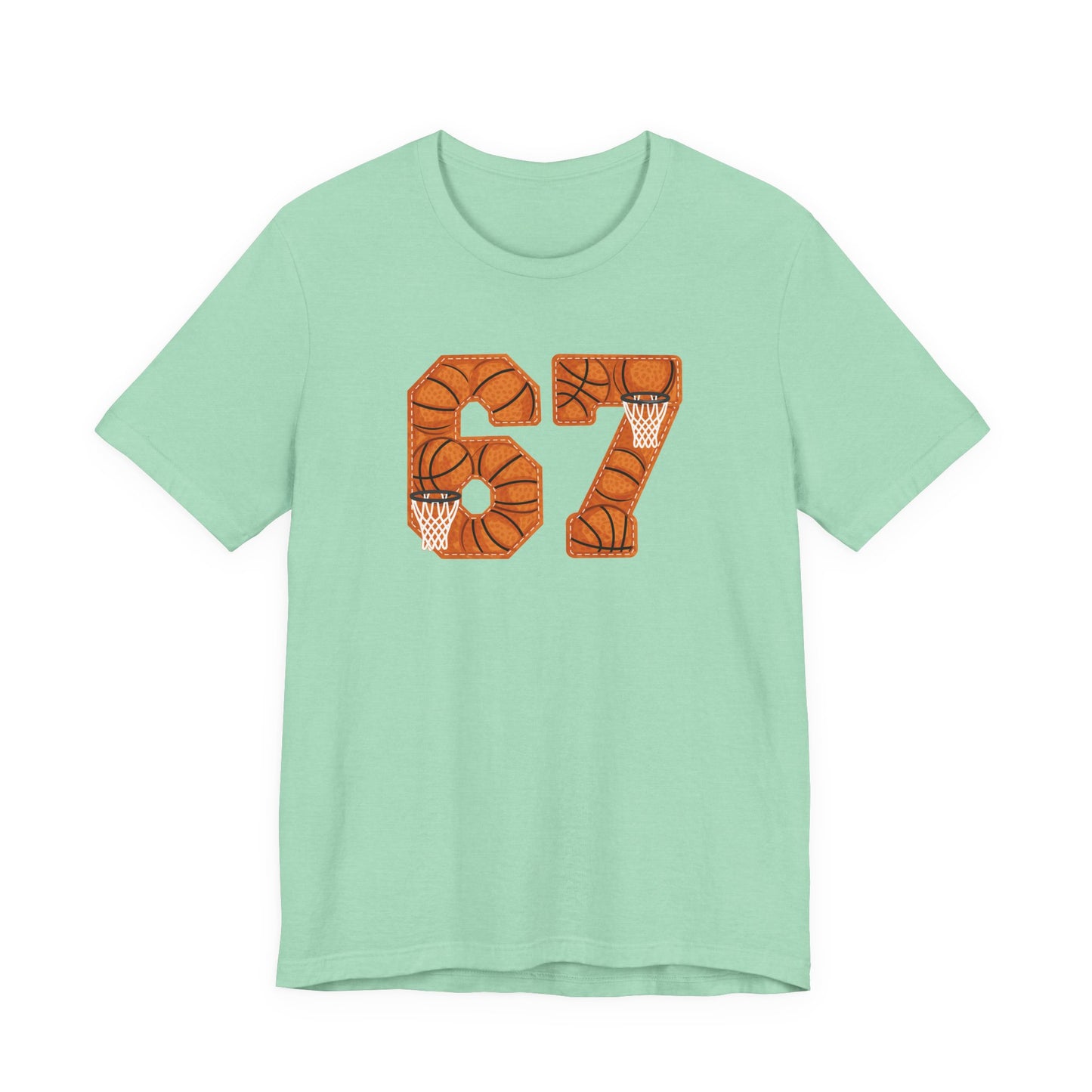67 Basketball T-Shirt – Unique Basketball Graphic Tee for Fans & Players