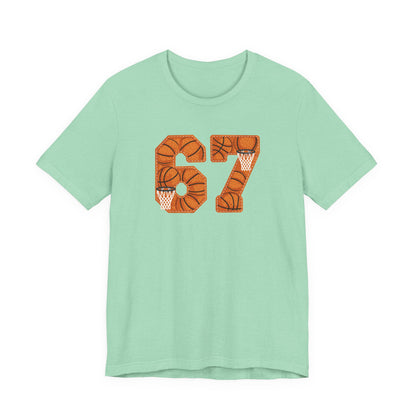 67 Basketball T-Shirt – Unique Basketball Graphic Tee for Fans & Players