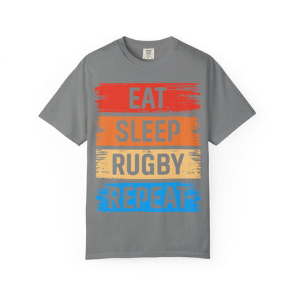 Eat Sleep Rugby Repeat T-Shirt 🏉 | Funny Rugby Gift for Players & Fans