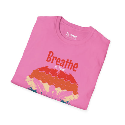 Breathe In Peace Breathe Out Stress T-Shirt – Yoga & Mindfulness Tee for Relaxation 🌿