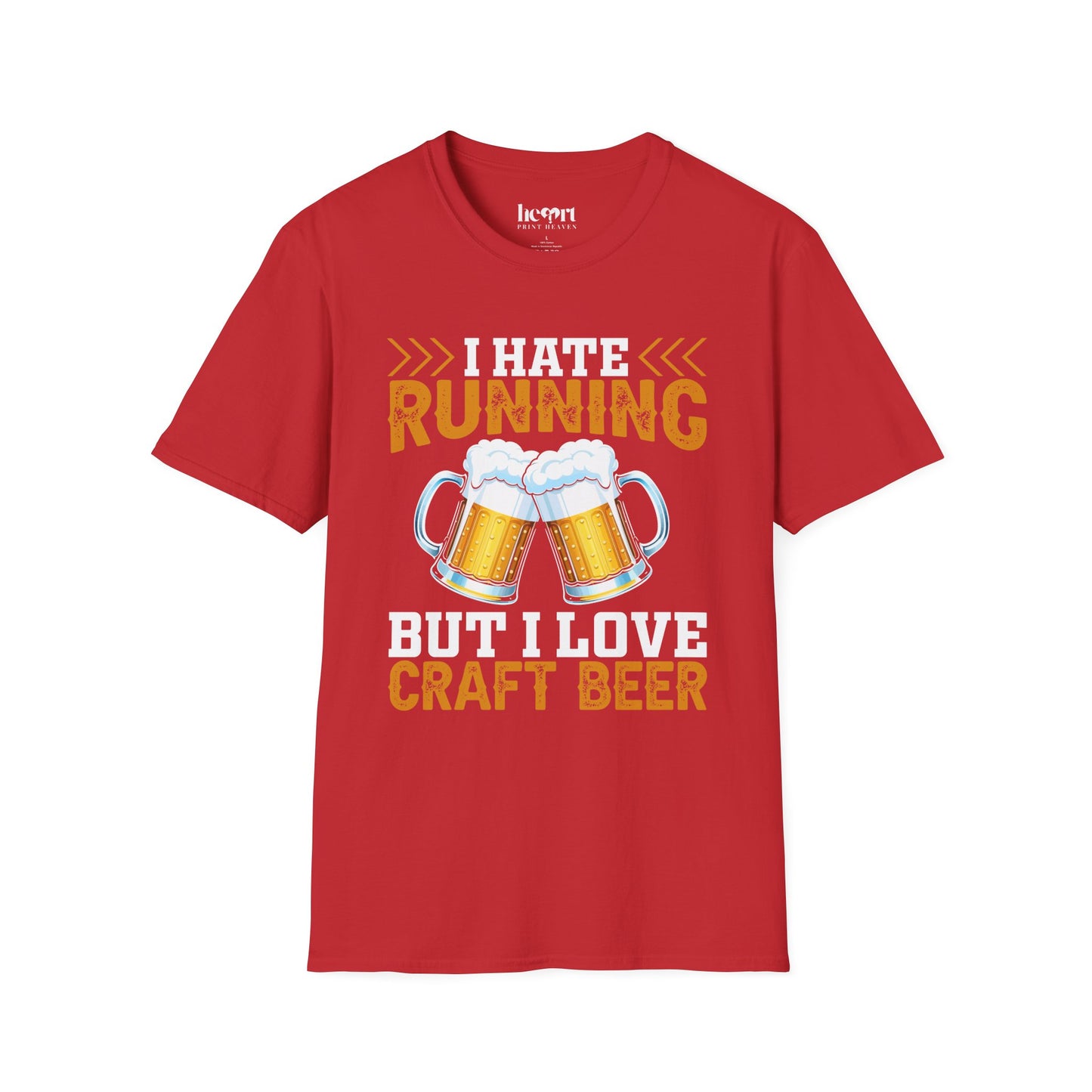 I Hate Running But I Love Craft Beer – Funny Beer Lover T-Shirt 🍺🏃‍♂️