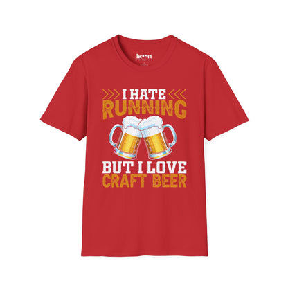 I Hate Running But I Love Craft Beer – Funny Beer Lover T-Shirt 🍺🏃‍♂️