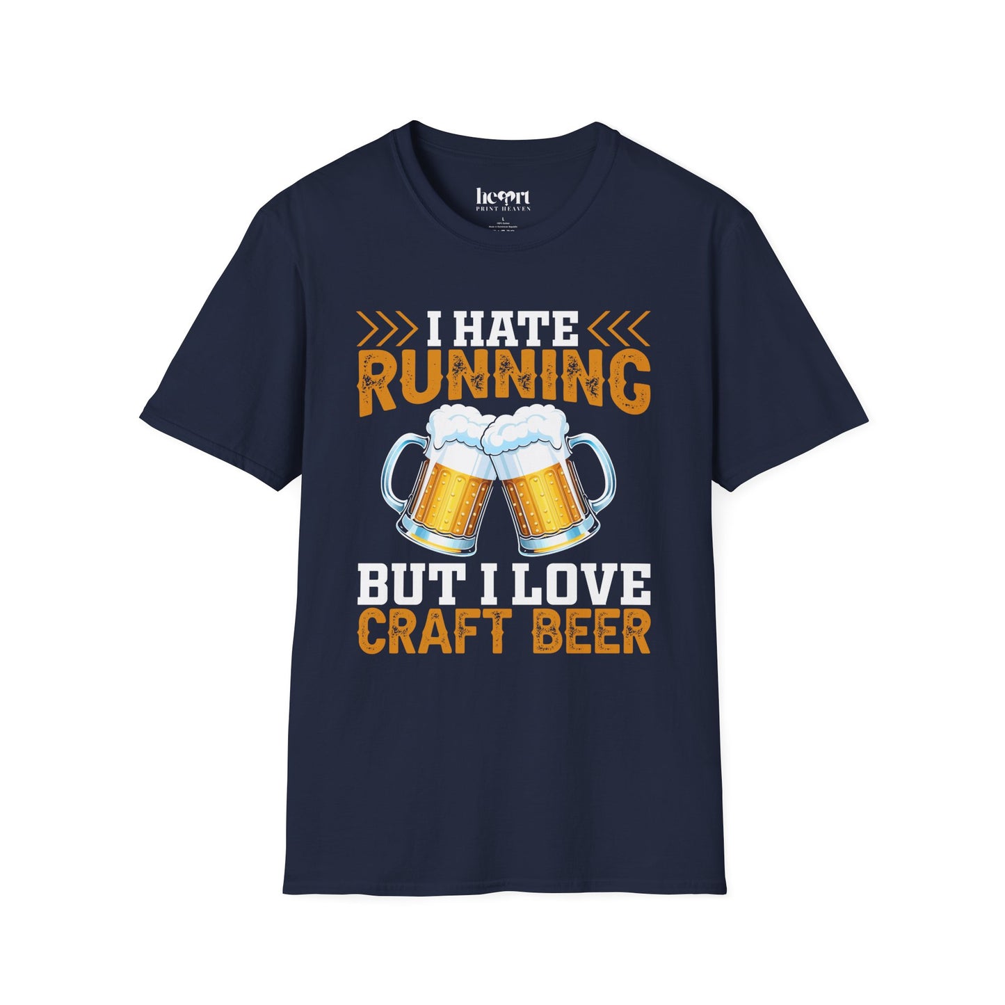 I Hate Running But I Love Craft Beer – Funny Beer Lover T-Shirt 🍺🏃‍♂️