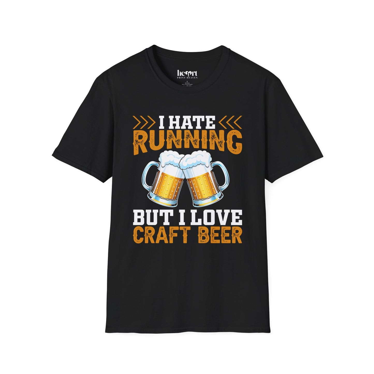 I Hate Running But I Love Craft Beer – Funny Beer Lover T-Shirt 🍺🏃‍♂️