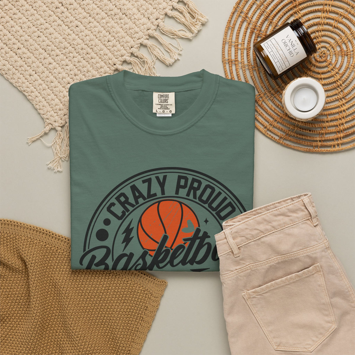 Crazy Proud Basketball Mom T-Shirt 🏀 | Always Loud Basketball Mom Tee