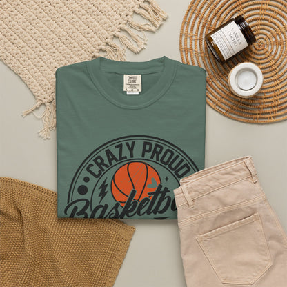 Crazy Proud Basketball Mom T-Shirt 🏀 | Always Loud Basketball Mom Tee