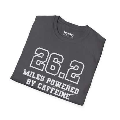 26.2 Miles Powered by Caffeine And Bad Decisions – Funny Marathon Running T-Shirt