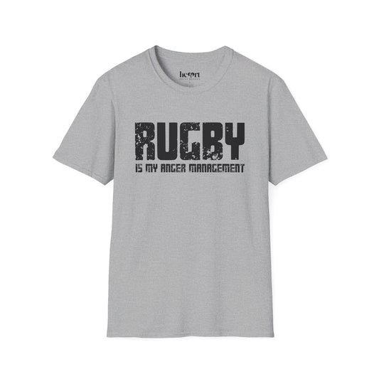 Rugby Is My Anger Management T-Shirt – Funny Rugby Lover's Tee 🏉😂