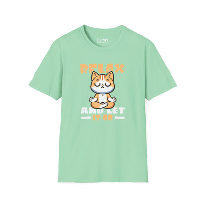 Relax and Let It Go Yoga T-Shirt – Calm and Mindful Apparel for Everyday Peace