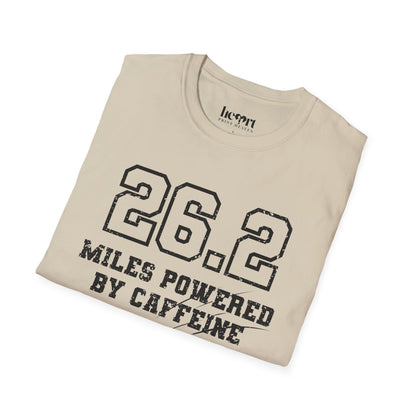 26.2 Miles Powered by Caffeine And Bad Decisions – Funny Marathon Running T-Shirt