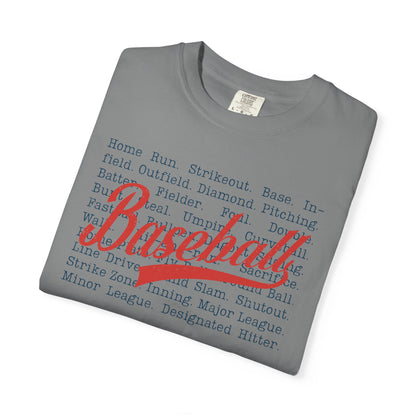 Baseball Passion Typography T-Shirt ⚾ | Vintage-Style Baseball Fan Tee