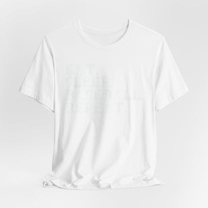 EAT SLEEP BASEBALL REPEAT Baseball T-shirt