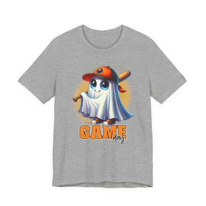 Game Day Cute Baby Ghost Baseball T-shirt
