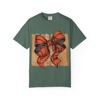 Basketball Bow T-Shirt 🏀 | Team Mom Game Day Tee