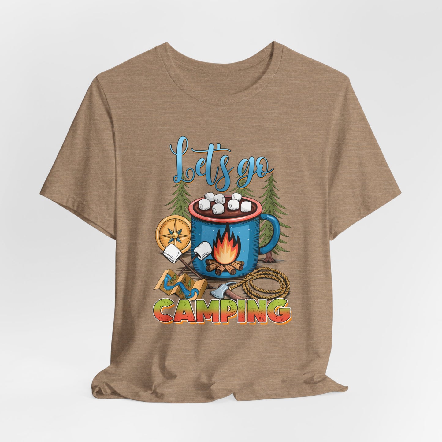 Let’s Go Camping Campfire T-Shirt