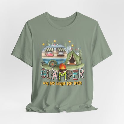 Glamper Way too Boujee for Tents T-shirt