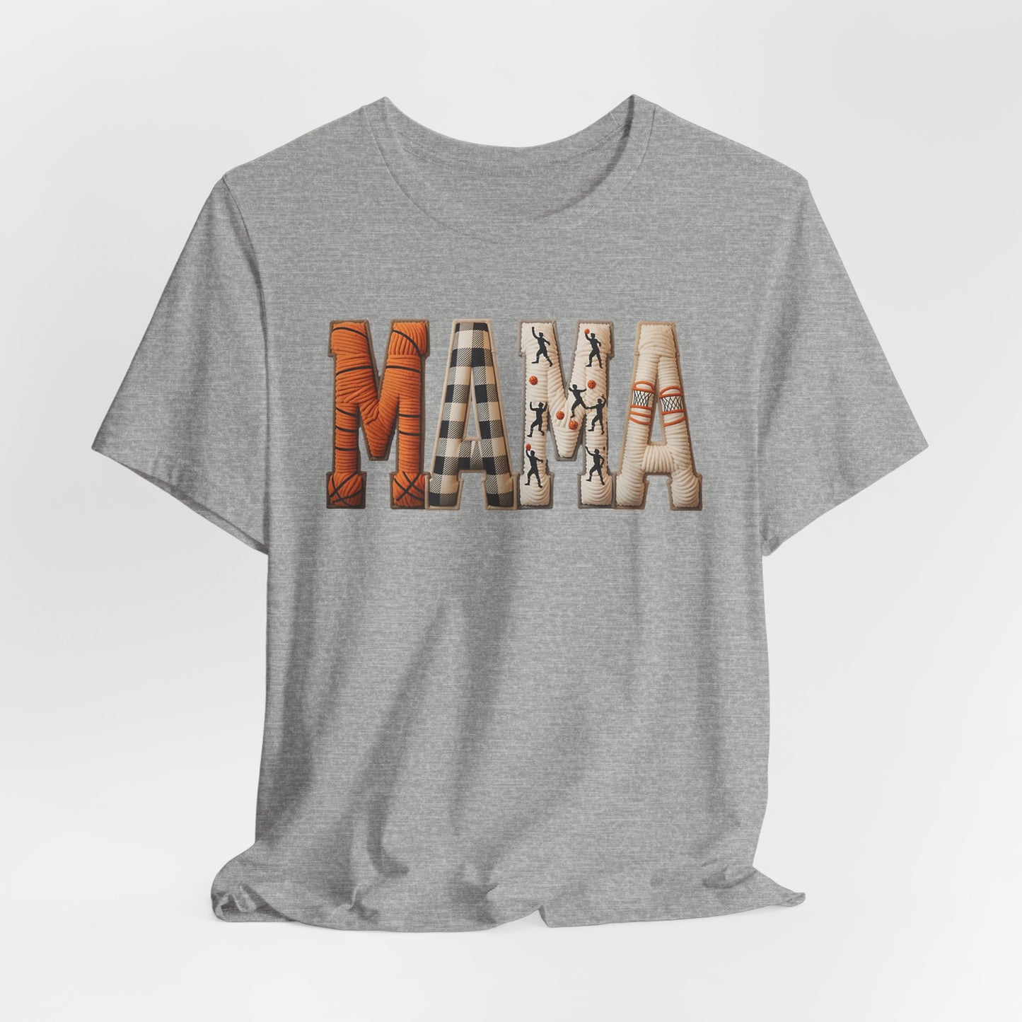 Faux Basketball Mama T-Shirt – Basketball Mom Graphic Tee | Game Day Mom Shirt