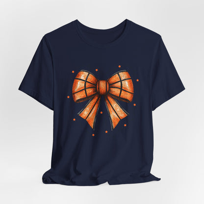 Game Day Bow Basketball T-shirt