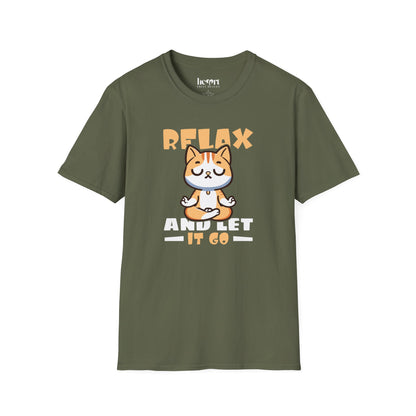 Relax and Let It Go Yoga T-Shirt – Calm and Mindful Apparel for Everyday Peace