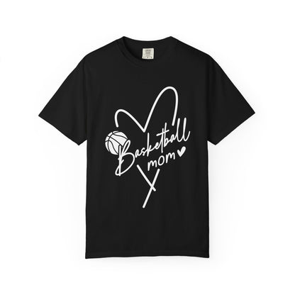 Basketball mom Hart T-Shirt 🏀 | Cute Heart Basketball Mom Tee