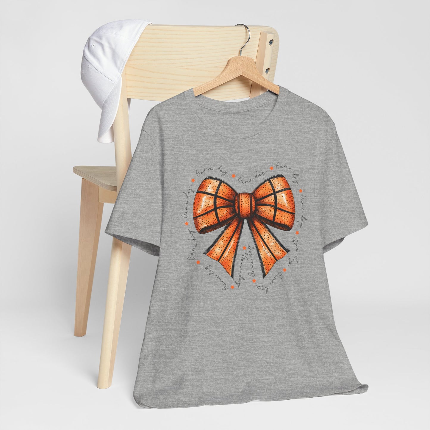 Game Day Bow Basketball T-shirt