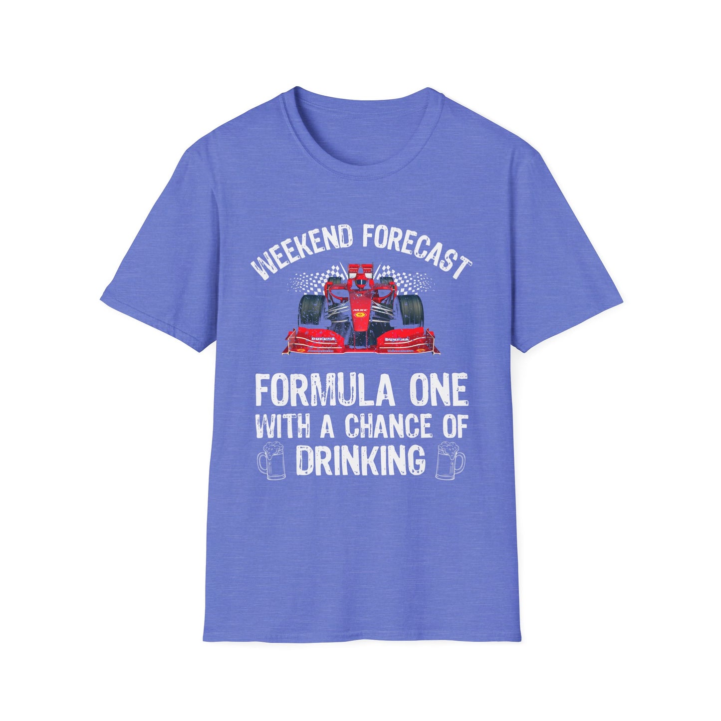 Formula 1 Weekend Forecast T-Shirt – F1 Racing & Drinking Shirt for Motorsport Fans