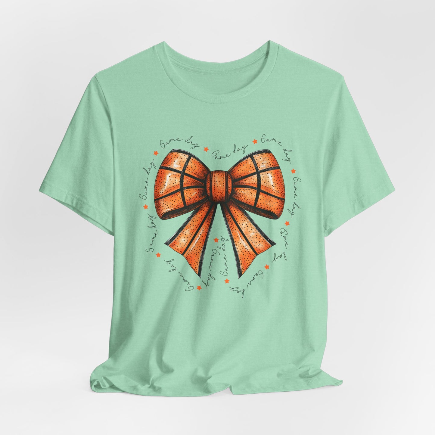 Game Day Bow Basketball T-shirt