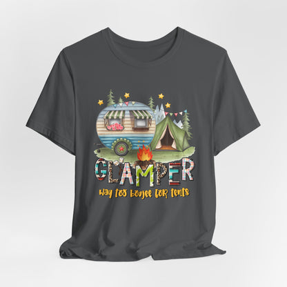 Glamper Way too Boujee for Tents T-shirt