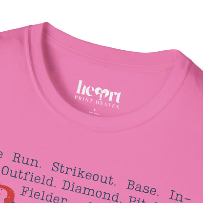 Baseball Passion Typography T-Shirt ⚾ – Vintage-Inspired Baseball Tee for Players & Fans