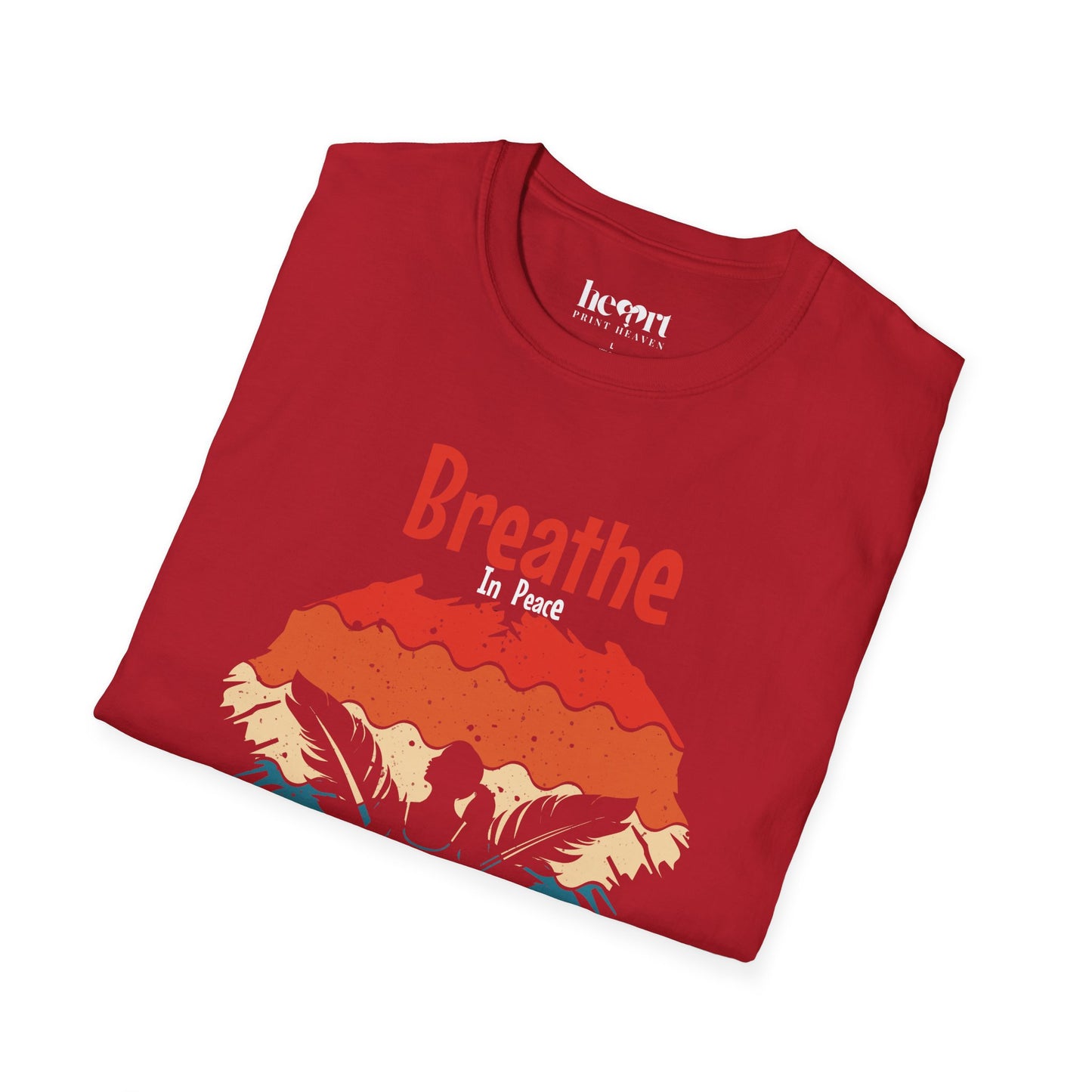 Breathe In Peace Breathe Out Stress T-Shirt – Yoga & Mindfulness Tee for Relaxation 🌿