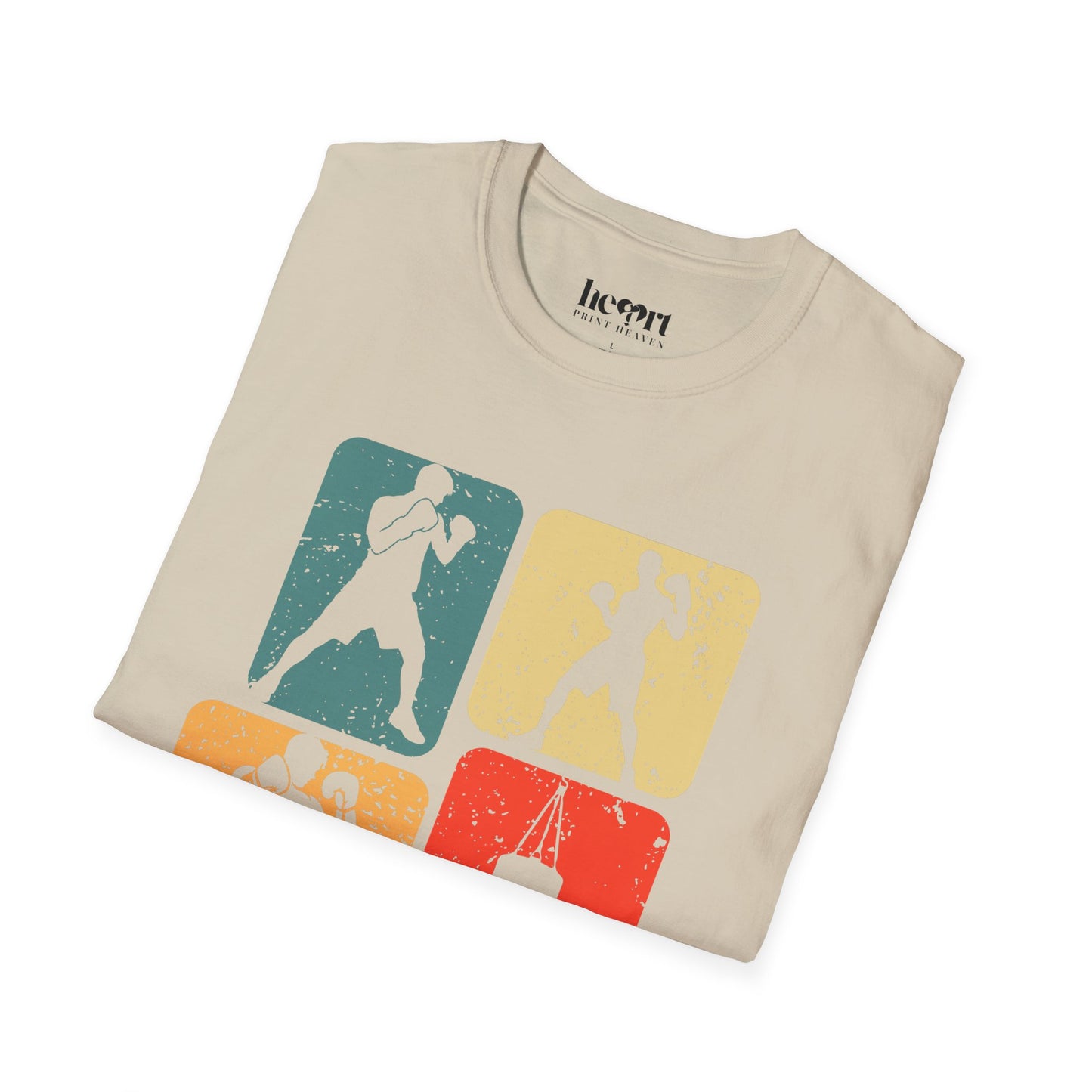 Dynamic Boxing Collage T-Shirt – Unique Graphic Tee for Boxing Enthusiasts 🥊