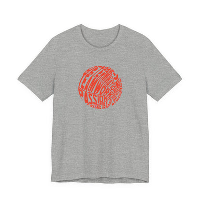 Kld-Basketball-Life Lettering Basketball T-shirt
