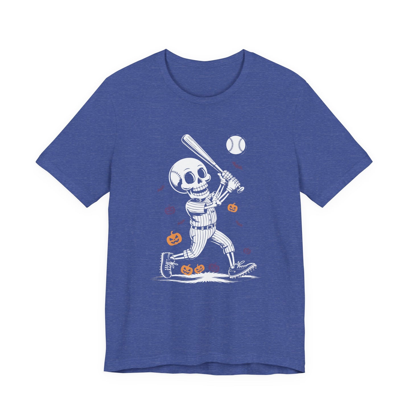 Skeleton Halloween Baseball T-shirt