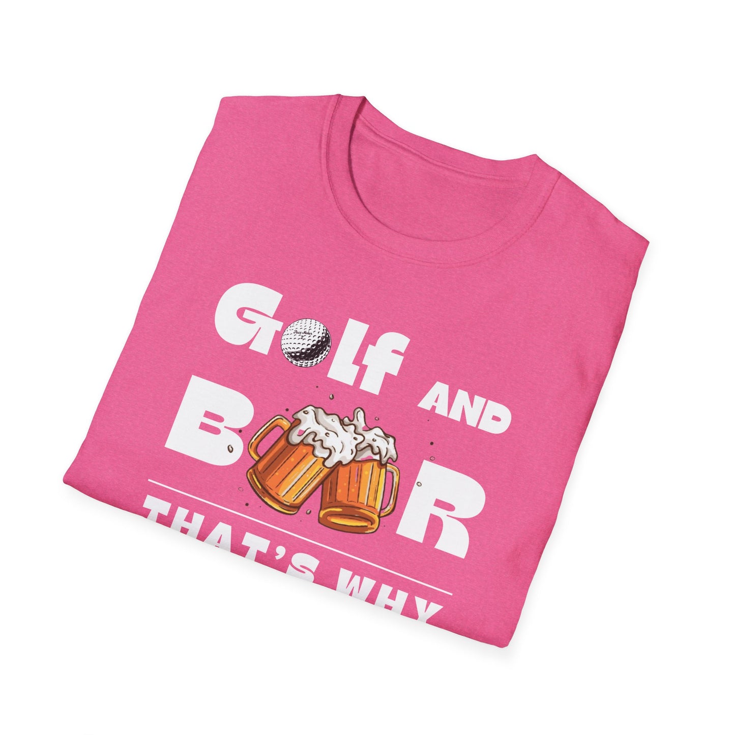Golf & Beer Tee – Funny Golf Humor Sports Graphic T-Shirt