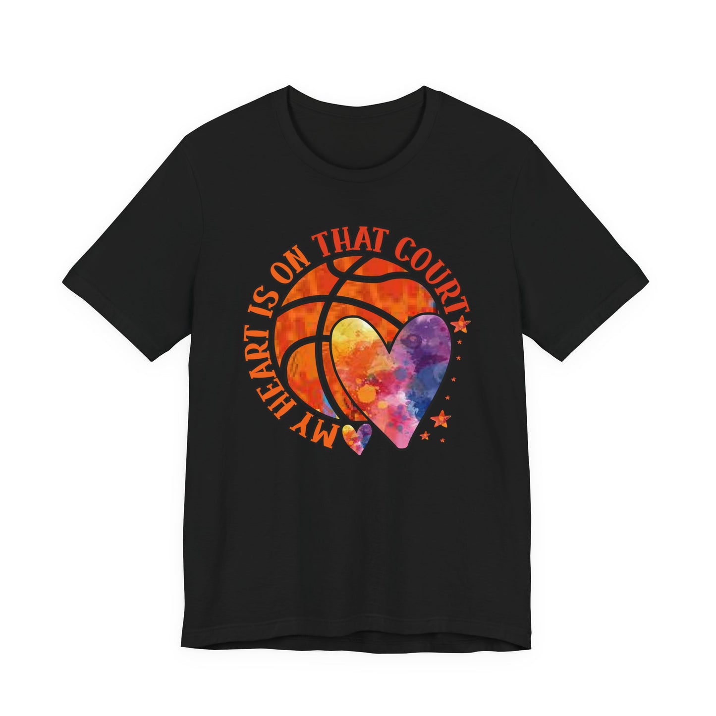 My Heart Is On That Court Basketball T-shirt