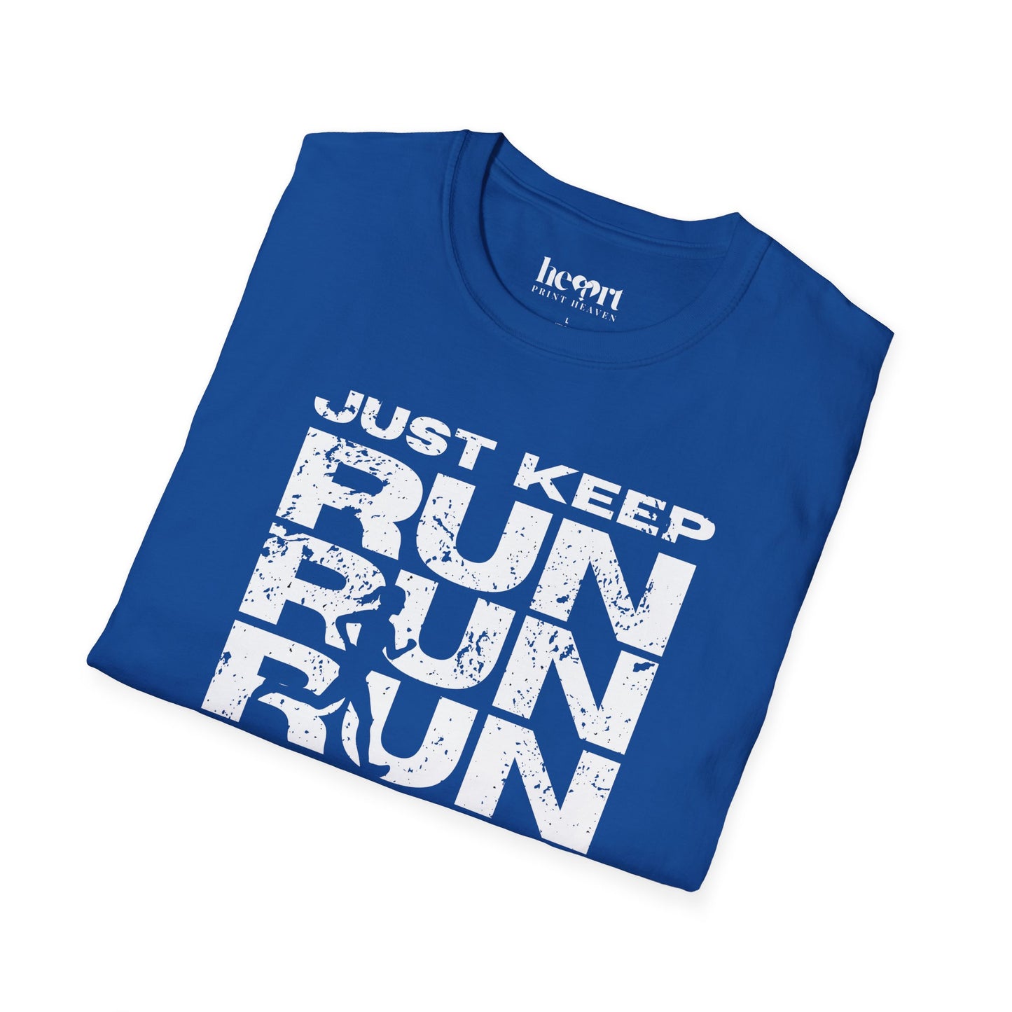 Just Keep Running Women's T-Shirt – Motivational Running Apparel for Active Women