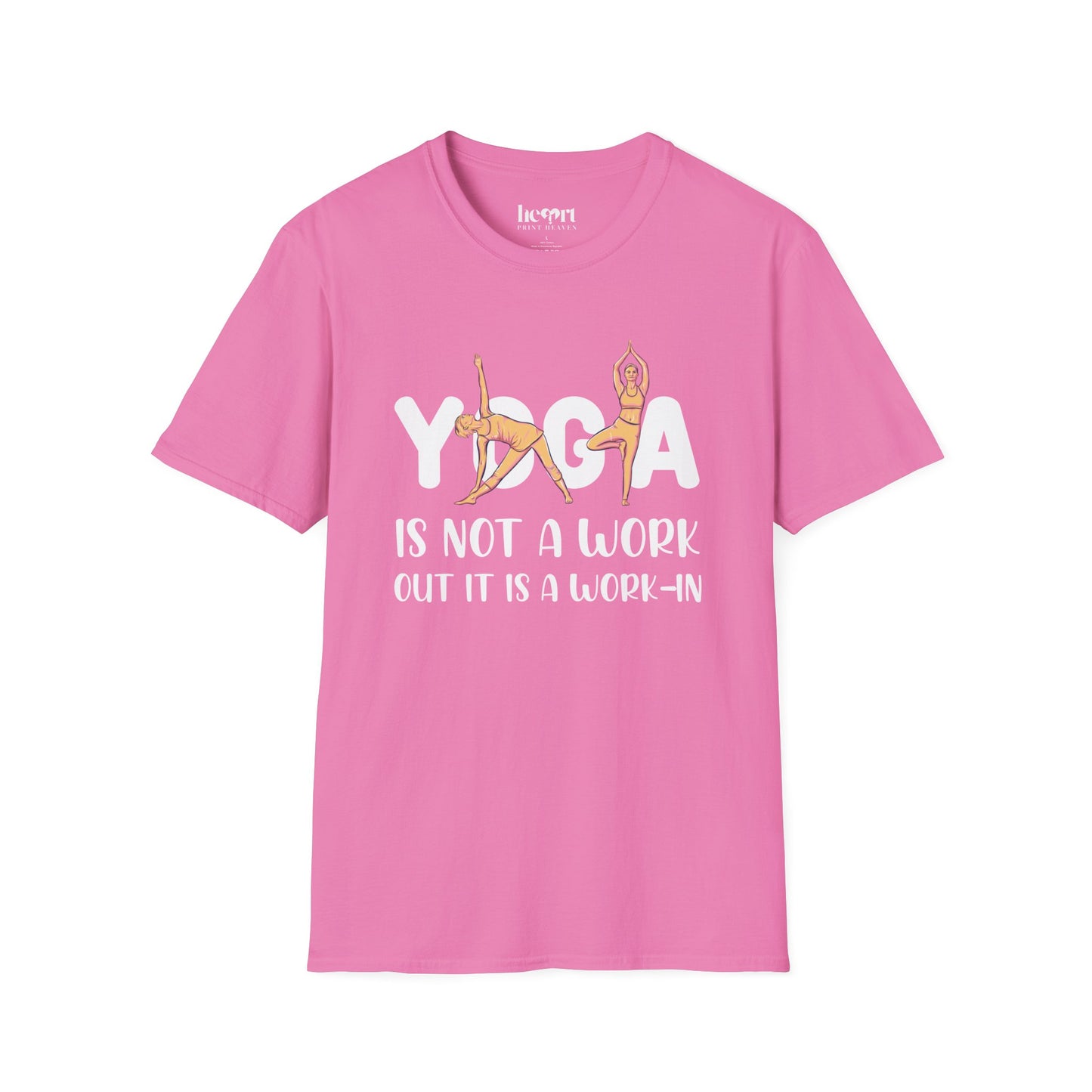 Yoga Is Not A Work Out, It’s A Work-In" T-Shirt – Mindfulness & Inner Peace Tee 🌿