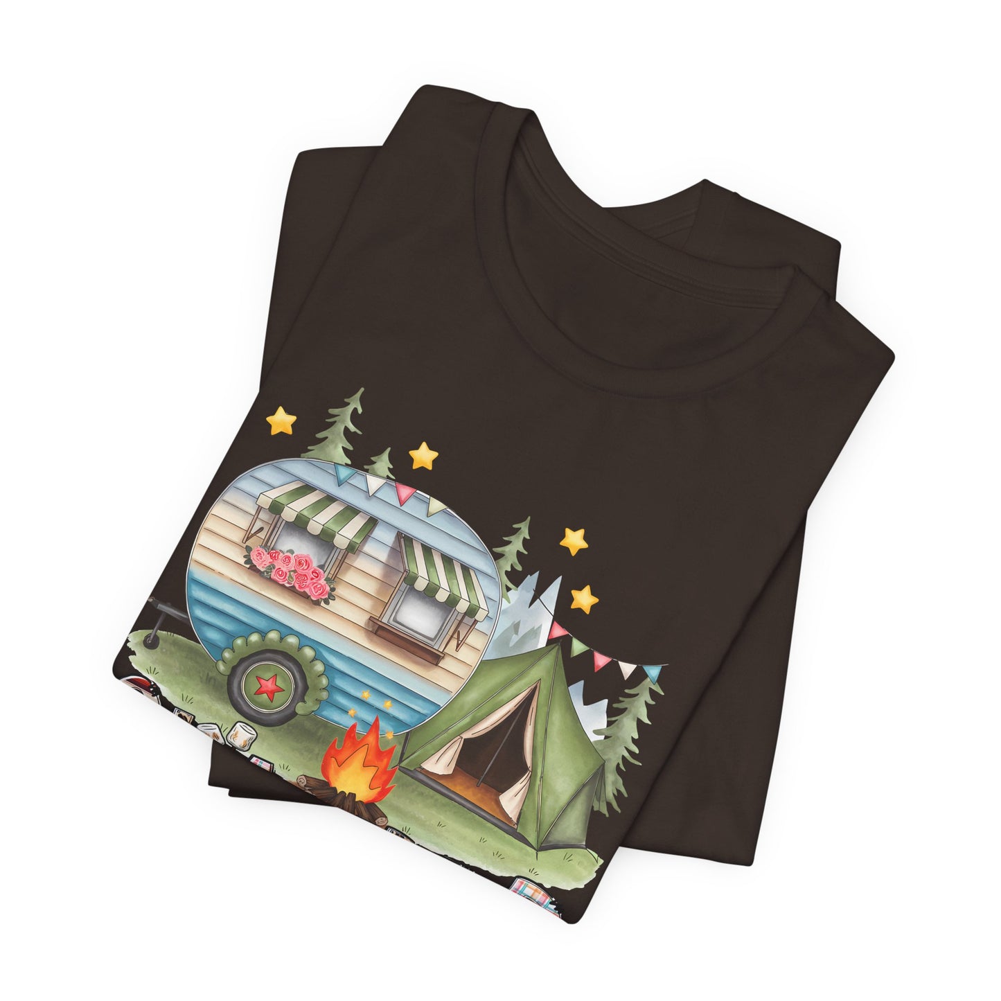 Glamper Way too Boujee for Tents T-shirt