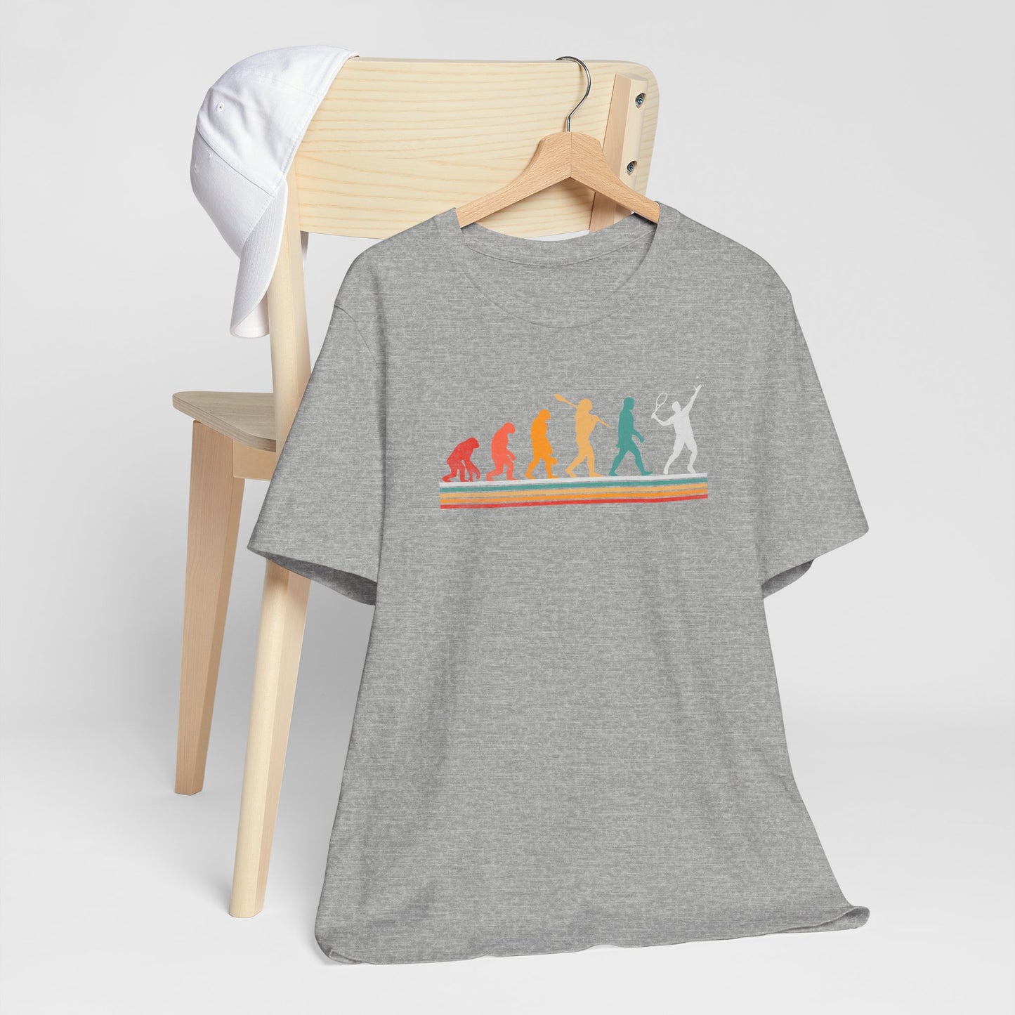 Evolution -Playing-Tennis-T-Shirt